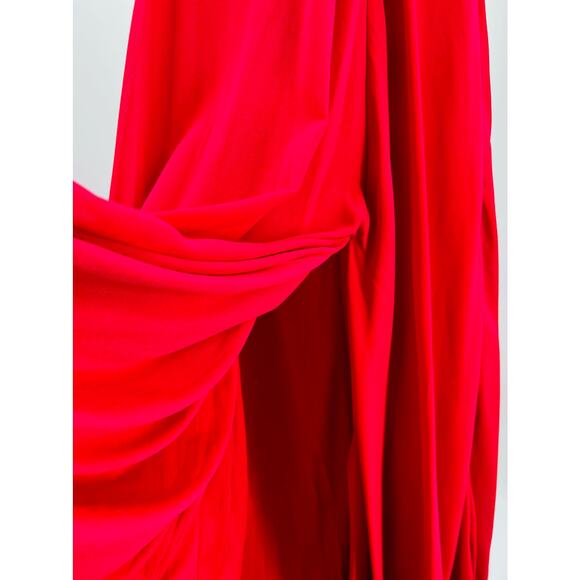 LULU'S sz S Cause for Commotion Red Pleated Bustier Maxi Party Dress NEW B99 - Picture 6 of 8